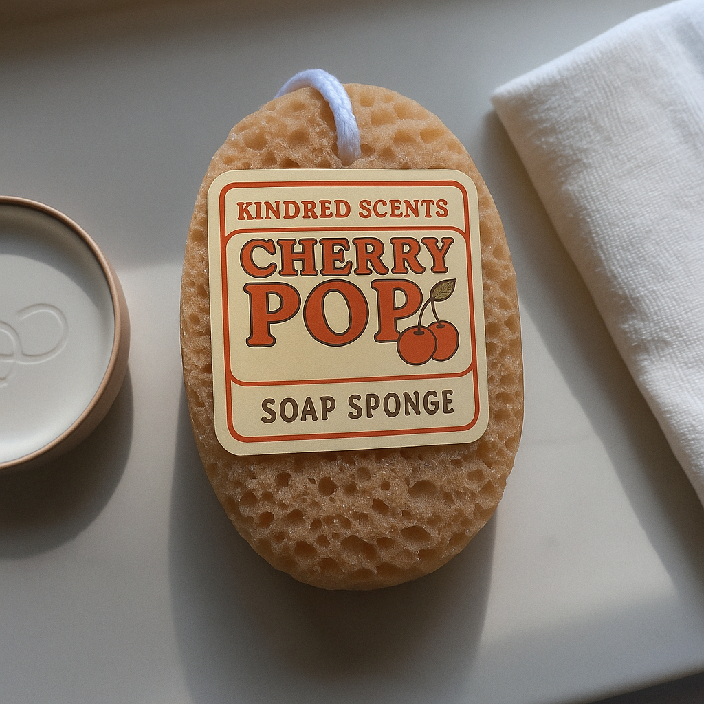 Cherry Pop Natural Soap Sponge