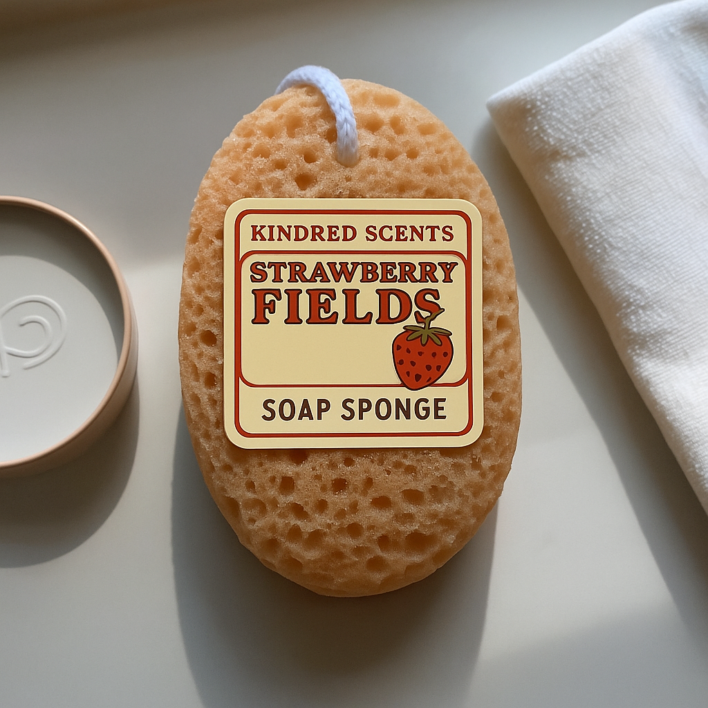 Strawberry Fields Natural Soap Sponge